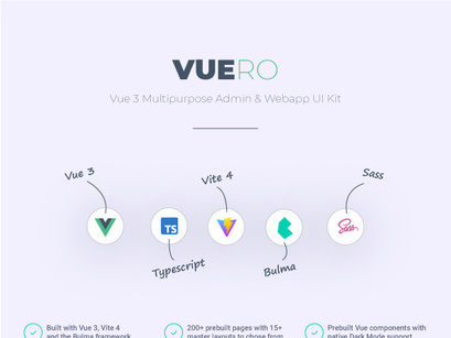 Vueror v1.0 - Web App UIKit