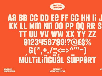 Gravtune – Bold Retro Display Font