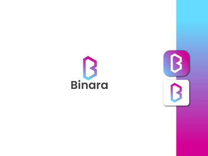 Lettermark Logo - Letter B Logo - Gradient Logo - Business Logo Design