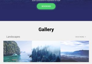 Photography Portfolio UI