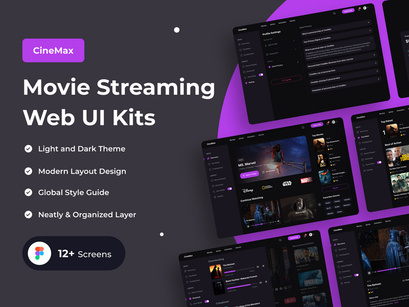 CineMax - Movie Streaming Web UI Kits