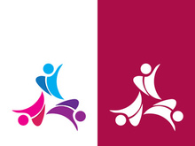 Community, network and social icon design template