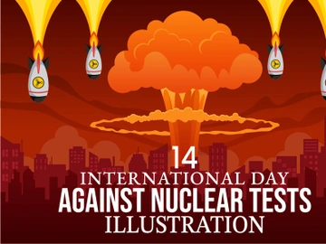 14 Day of Against Nuclear Tests Illustration preview picture