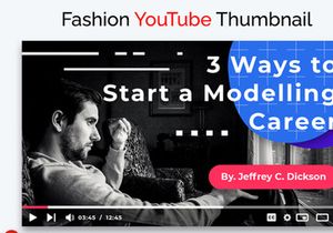Fashion YouTube Thumbnails