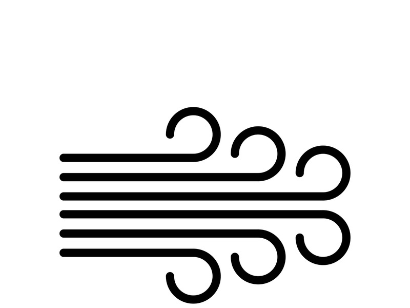 Wind vector icon design illustration