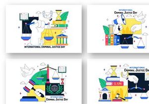 10 International Criminal Justice Day Illustration