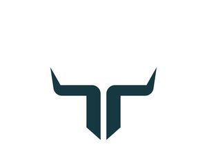 Bull head horns logo design.