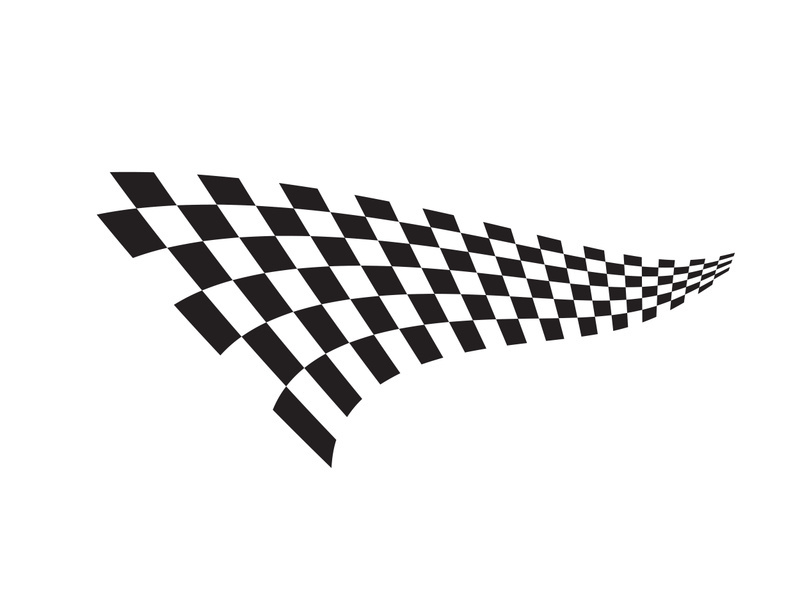 Race flag design illustration