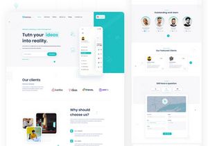 Shams is a pack of 8 landing pages in high quality XD format