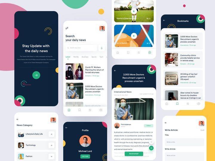 News Mobile Application Design