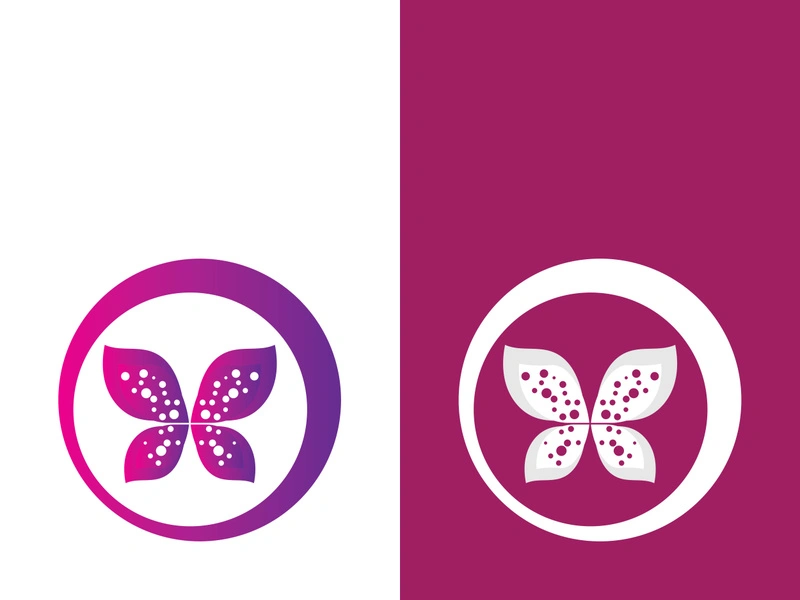 Beauty butterfly vector icon design