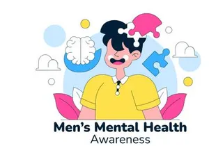 10 Men's Mental Health Awareness Illustration