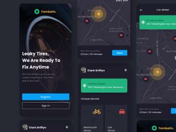 Tambalin - Tire Patch Book Mobile App UI Kit preview picture