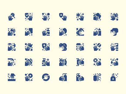 Hand Washing Icons