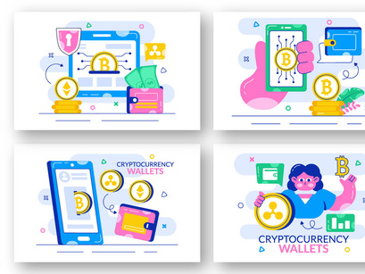 10 Cryptocurrency Wallets Illustration