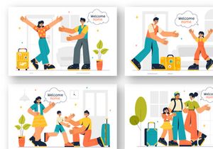 9 Welcoming Back Home Illustration