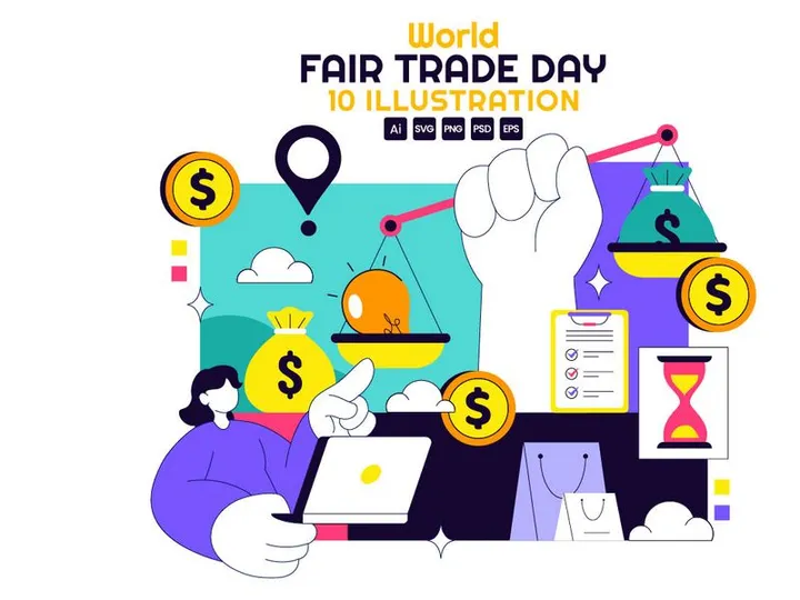 10 World Fair Trade Day Illustration