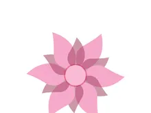 Traditional Asian colorful floral pattern Stained glass mosaic logo tile design inspiration