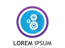 Gear logo with a creative idea.