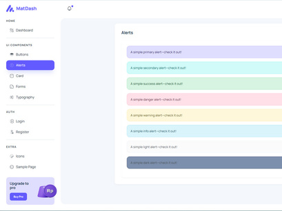 MatDash Free Bootstrap Admin Dashboard Template