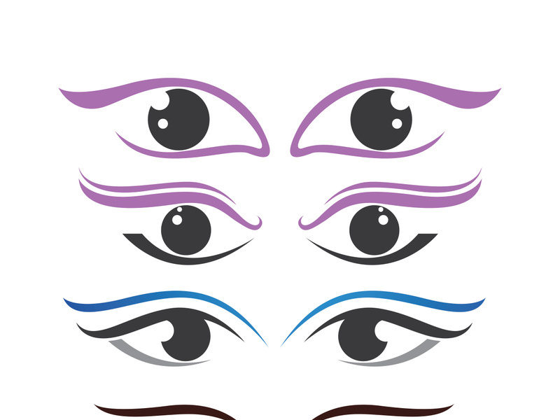 Branding Identity Corporate Eye Care vector logo design