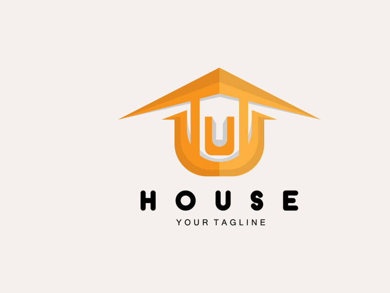 Home Design Logo, Building Logo, Property And Construction Company Icon