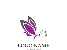 Fresh lavender flower logo vector flat design