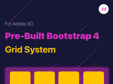 Free Pre-Built Bootstrap 4 Grid System preview picture
