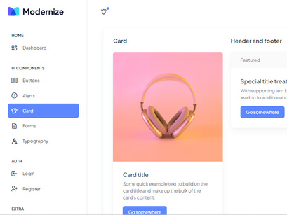 Modernize Free Bootstrap Admin Dashboard Template