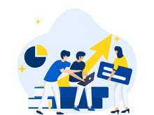 Our Team Work Illustration concept