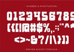 Prayer Nights - Modern Slab Serif Font