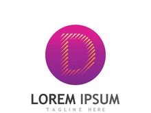 Modern initial letter D initial logo.