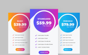 Pricing Table UI Elements Design Ver-9