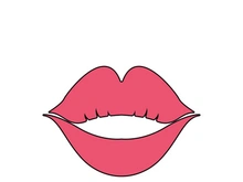 Woman's lips icon vector illustration design template