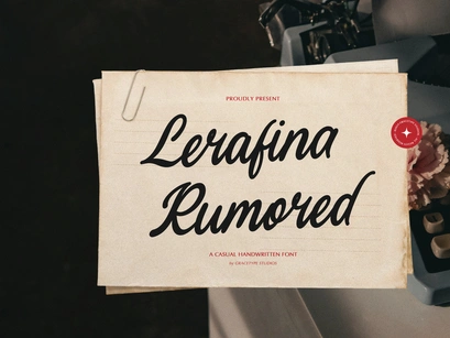 Lerafina Rumored | Casual Handwritten Font