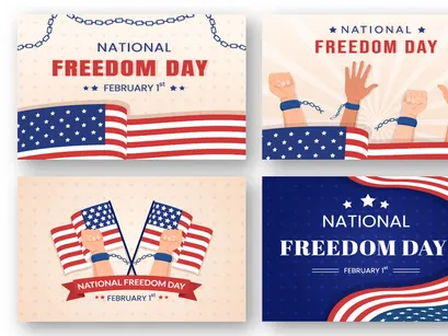 10 National Freedom Day Illustration