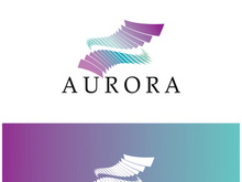 aurora logo design icon illustration vector template
