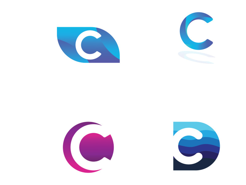 C Letter Logo Template vector icon design