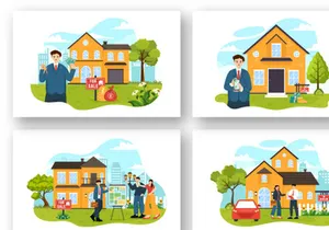 12 Land Broker Illustration