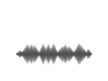 Sound waves vector illustration design template
