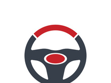 Steering Wheel vector image logo