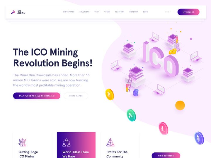 ICO and Mining Website