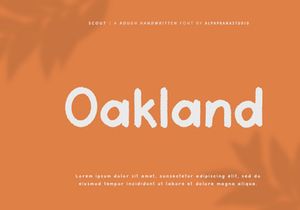 Scout - Rough Handwritten Font