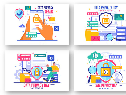 12 Data Privacy Day Illustration