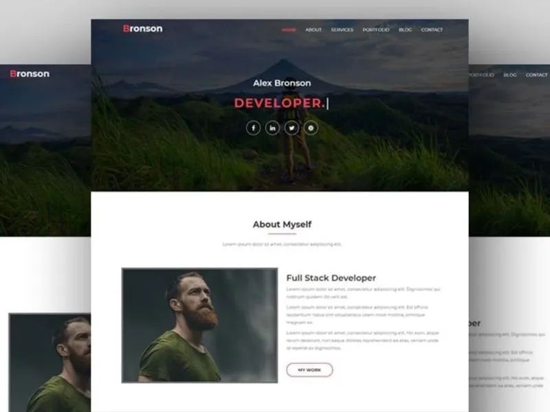 Personal Portfolio Landing Page Template