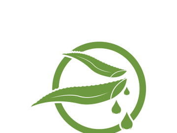 Aloe Vera logo icon design symbol beauty skin care preview picture