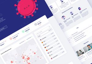 Free COVID 19 Live Tracker UI Kit