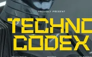 Techno Codex - Modern Futuristic Display Font