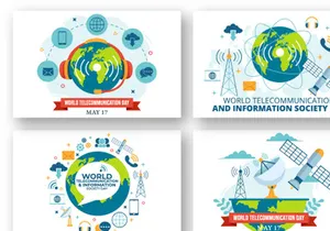 12 World Telecommunication and Information Society Day Illustration