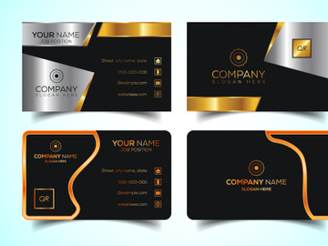 Double-Sided Luxury, Modern and Elegant Business Card Design Template. Vector Illustration preview picture
